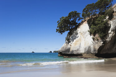 Neuseeland, Coromandel Peninsula, Cathedral Cove, Felsen am Strand - GWF002437