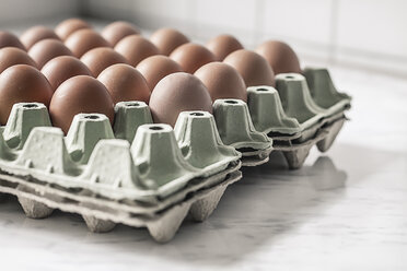 Carton palette with brown eggs - SBDF000365