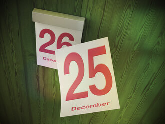 Calendar at Christmas time, 3D Rendering - UWF000002