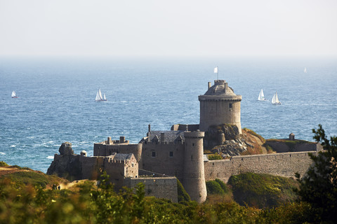 Frankreich, Bretagne, Cap Frehel, Fort la Latte, lizenzfreies Stockfoto