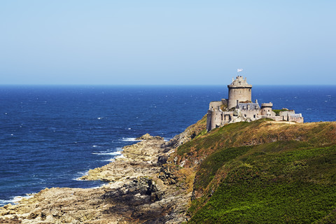 France, Bretagne, Cap Frehel, Fort la Latte stock photo