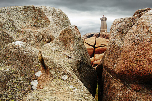 Frankreich, Bretagne, Perros-Guirec, Leuchtturm Mean Ruz - BI000263