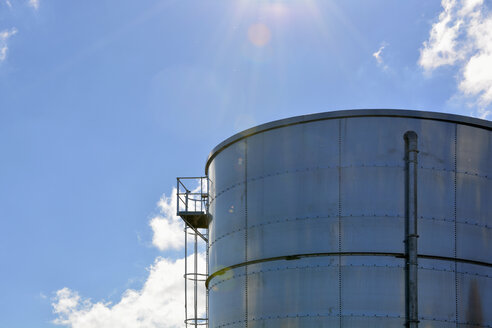 Teil eines Silos aus Edelstahl - AX000598