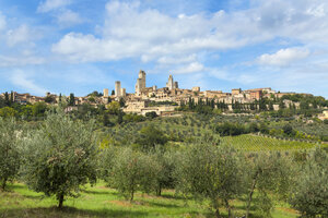 Italy, Tuscany, San Gimignano, view to city - HSIF000331