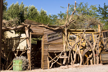 Chile, Atacama-Wüste, Verfallene Hütte in San Pedro de Atacama - STSF000243