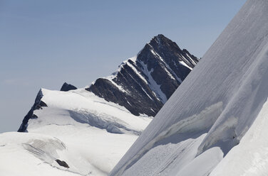 Switzerland, Bernese Alps, Grindelwald, Wetterhorn, Ewigschneefeld and Fieschersattel mountains - WWF002952