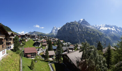 Schweiz, Berner Oberland, Murren, Blick auf den Eiger - WWF003134