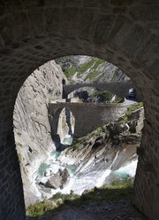 Schweiz, Uri, Teufelsbrücke in der Schollenenschlucht - WW002969