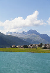 Schweiz, Oberengadin, Silvaplana, Blick auf den Silvaplanersee - WWF003141