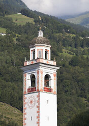Schweiz, Graubünden, Poschiavo, Turm der Probstkirche - WW003143