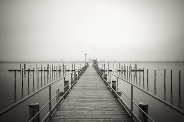 Germany, Baden-Wuerttemberg, Jetty at Iznang - ELF000750