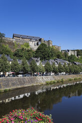 Belgium, Ardennes, Bouillon, Bouillon Castle above Semois River - GW002457