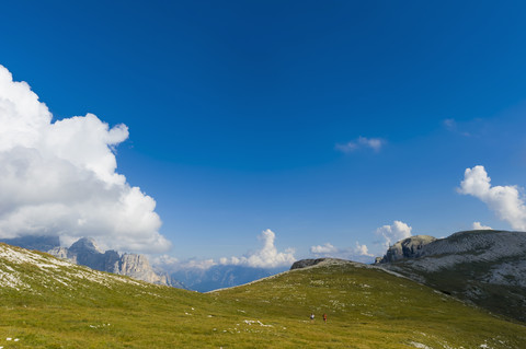 Italien, Provinz Belluno, Venetien, Auronzo di Cadore, Alm in der Nähe von Tre Cime di Lavaredo, lizenzfreies Stockfoto