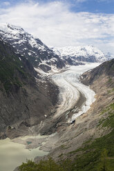 Border region Alaska-British Columbia, Tongue and lake of Salmon Glacier - FOF005444