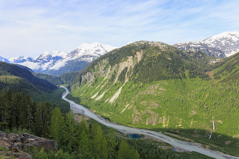 USA, Alaska, Lachsfluss, lizenzfreies Stockfoto