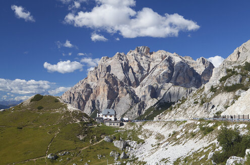 Italien, Venetien, Valparola-Pass, Fanes-Gruppe, Piz dles Cunturines - WWF003038