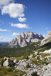 Italien, Venetien, Valparola-Pass, Fanes-Gruppe, Piz dles Cunturines - WWF003040