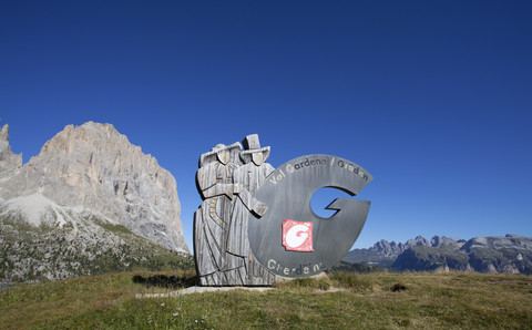 Italien, Südtirol, Langkofelgruppe, lizenzfreies Stockfoto