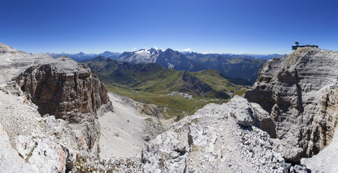 Italien, Trentino, Belluno, Berglandschaft am Pordoijoch - WWF003050