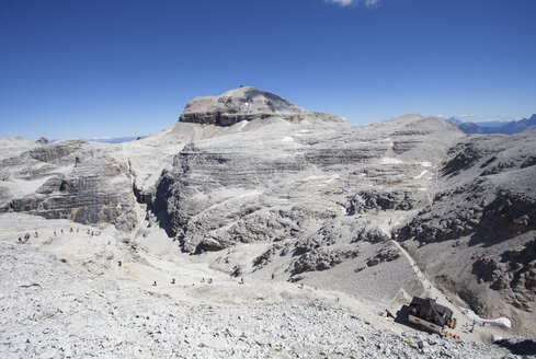 Italien, Trentino, Belluno, Bergstation am Sass Pordoi - WWF003127