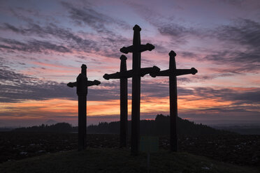 Germany, Baden-Wuerttemberg, Tuttlingen district, plague crosses near Emmingen - ELF000769