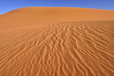 Nordafrika, Algerien, Sahara, Sandrippel, Struktur auf einer Sanddüne - ESF000876