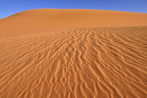 North Africa, Algeria, Sahara, sand ripples, texture on a sand dune - ESF000876