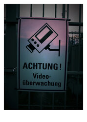Zeichenvideoüberwachung, Deutschland, Nordrhein-Westfalen, Minden - HOHF000291