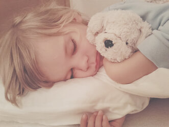 Child, Sleep, Teddy, Grimsby, Germany - MJF000497
