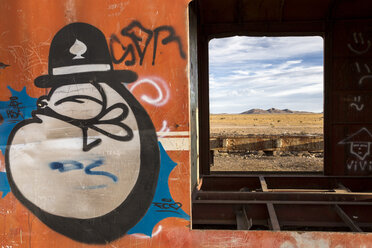 Südamerika, Bolivien, Salar de Uyuni, Eisenbahnfriedhof - STSF000279