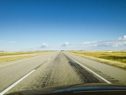 Leerer Freeway durch die Provinz Saskatchewan, Kanada, Saskatchewan - SEF000104