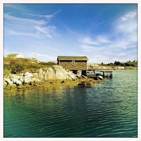 Küstenlinie von Prospect, Kanada, Neuschottland, Prospect, lizenzfreies Stockfoto