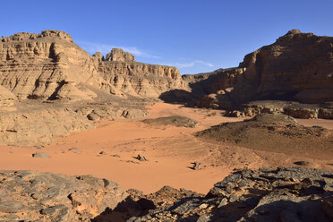 Algerien, Sahara, Nationalpark Tassili N'Ajjer, Schlucht von Tiseteka - ES000892