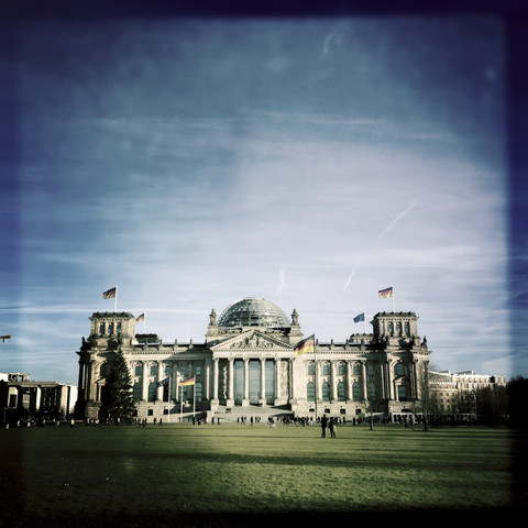 Reichstag, Deutsches Parlamentsgebäude, Deutschland, Berlin, lizenzfreies Stockfoto