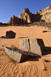 Algeria, Sahara, Tassili N'Ajjer National Park, rock formation at Tiseteka, Oued In Djeran - ES000910