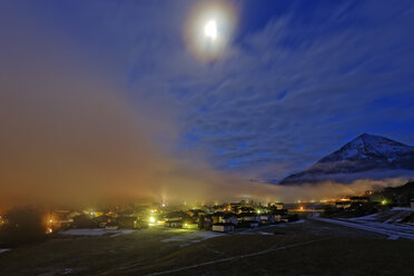 Austria, Tyrol, Schwaz, Achenkirch at Achensee by moonlight - GFF000365