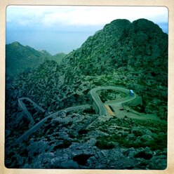 Straße bildet einen Knoten, Mallorca, Sa Calobra - BMF000794