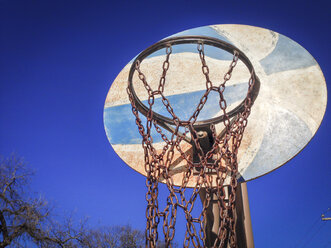 Street-Basketball-Stange mit Kettenkorb - ABAF001153