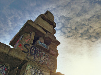 Halde Rheinelbe Süd, Treppe zum Himmel, Industriekultur, Gelsenkirchen, Ruhrgebiet, Nordrhein-Westfalen, Deutschland - ONF000254