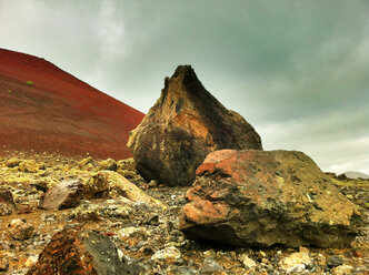 Lava, volcanic landscape, Lanzarote Island, Canary Islands, Parque Nacional de Timanfaya, Spain - ONF000314