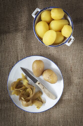 Boiled potatoes, studio shot - EVGF000323