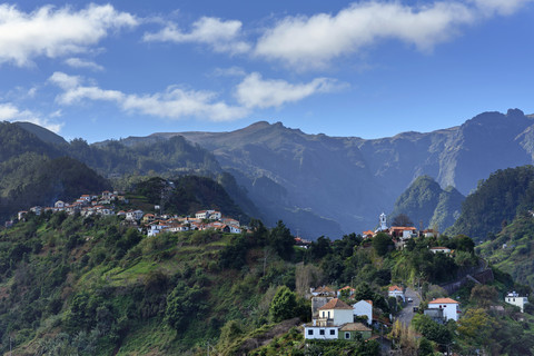 Portugal, Madeira, Bergdorf bei Santana, lizenzfreies Stockfoto