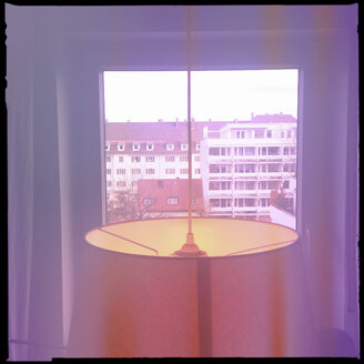 Blick aus einer Wohnung, München, Bayern, Deutschland - GSF000622