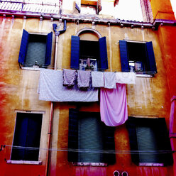 House facade, laundry, Venice, Italy - GSF000632