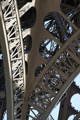 France, Paris, 7th arrondissement, part of Eiffel Tower - LB000485