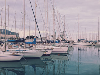 Yachten im Yachthafen, Palermo, Sizilien, Italien - MEAF000019