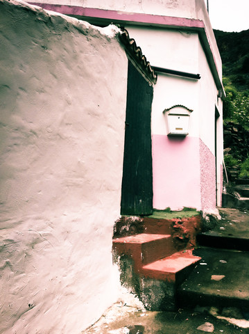 Haus in Hermigua, Ausschnitt, La Gomera, Spanien, lizenzfreies Stockfoto