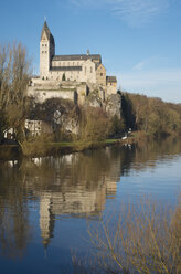 Germany, Hesse, Limburg, Dietkrichen, St. Lubentius at Lahn river - MHF000263