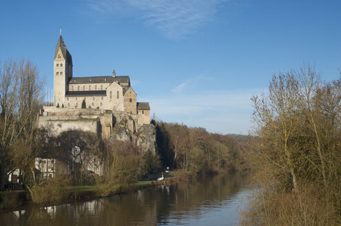 Germany, Hesse, Limburg, Dietkrichen, St. Lubentius at Lahn river - MHF000264