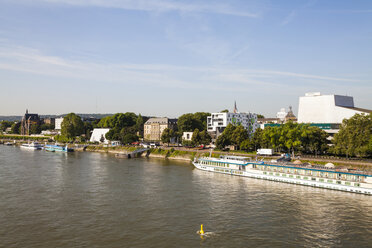 Germany, North Rhine-Westphalia, Bonn, city view with Rhine river - WD002215